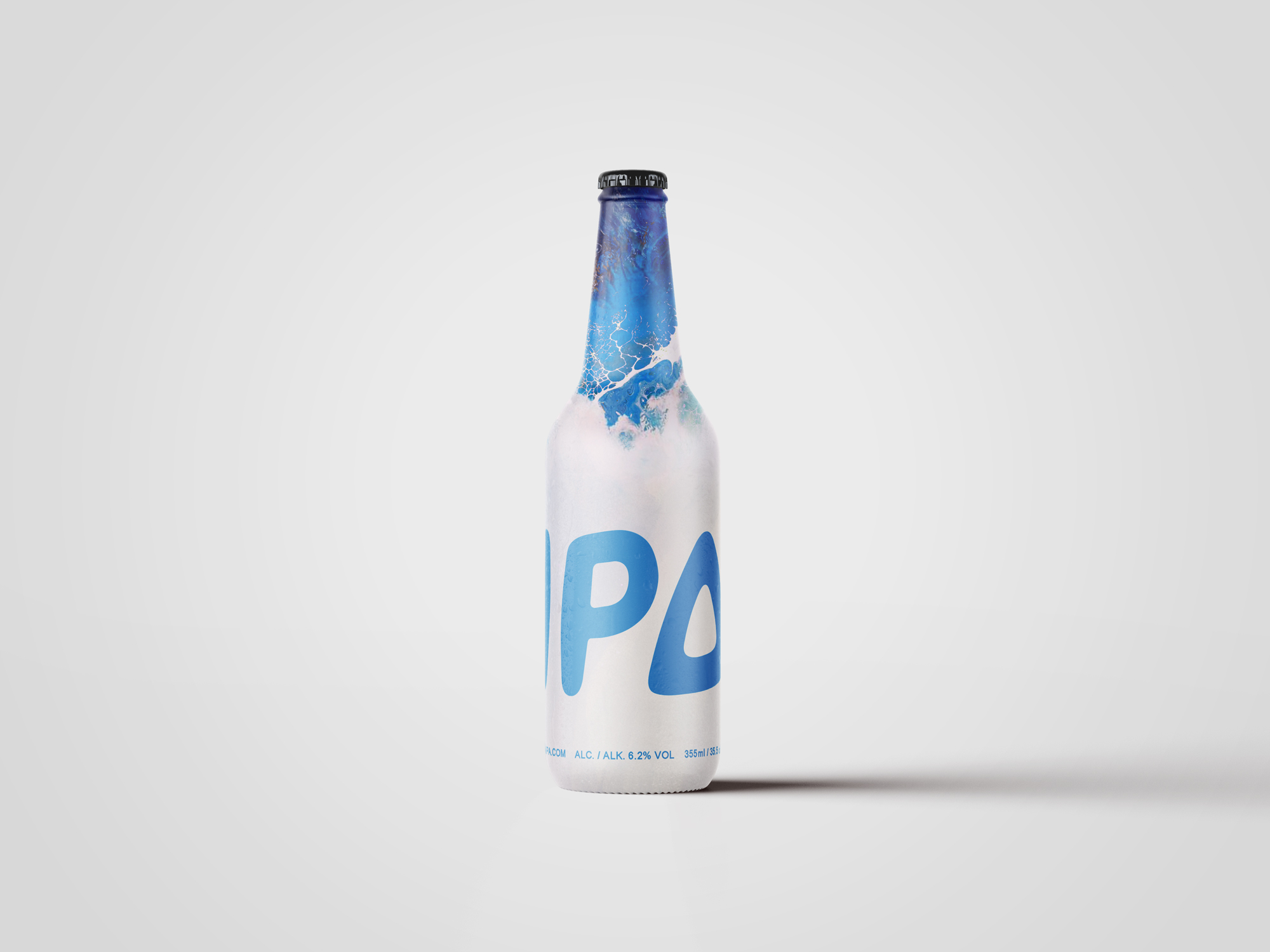 IPA beer bottle label design by Johan Wibrink